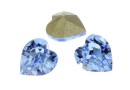 Swarovski, fancy chaton heart, light sapphire, 6mm - x4