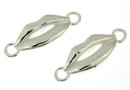Link, lips, 925 silver, 17mm  - x1