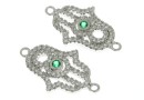 Link Mana lui Fatima, argint 925 placat cu rodiu, 20.5mm - x1