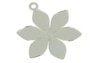 Pendant base, 925 silver, for Swarovski 2205, 19mm - x1