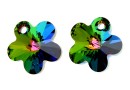 Swarovski, pandantiv floare, vitrail medium, 12mm - x2
