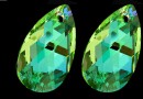 Swarovski, pandantiv picatura, peridot blue AB, 16mm - x1