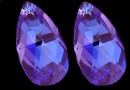 Swarovski, pandantiv picatura, tanzanite blue AB, 16mm - x1