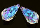 Swarovski, pandantiv pendul, blue aurore boreale, 28mm - x1