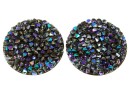 Swarovski, cabochon f. rocks, black paradise shine, 19.5mm - x1