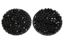 Swarovski, cabochon f. rocks, black jet, 19.5mm - x1
