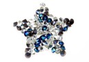 Swarovski, cabo. f. rocks, jet berm. blue comet arg. light, 22mm - x1