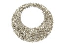 Swarovski pand. ultrafine rocks, metallic silver, 30mm - x1