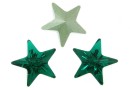 Swarovski, fancy star, emerald, 10mm - x1