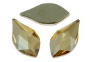 Swarovski, cabochon flame, golden shadow, 7.5mm - x2