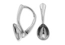 Tortite cercei argint 925, pt Swarovski 4320 de 10x7mm - x1per