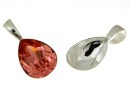 Baza pandantiv argint 925, pt Swarovski 4320 de 14x10mm - x1