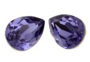 Swarovski, drop fancy, tanzanite, 10x7mm - x1