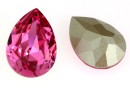 Swarovski, drop fancy, rose, 10x7mm - x1