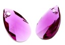 Swarovski, pandantiv picatura, fuchsia, 16mm - x1