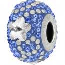 Swarovski, becharmed pave crystal daisy, 14.5mm - x1