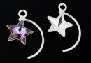 Baza pandantiv argint 925 pt stea Swarovski 10mm - x1