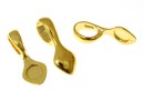 Bail for pendant, gold-plated 925 silver,15mm - x1