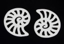 Link, ammonite,925 silver, 16mm - x1