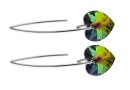 Tortite cercei, argint 925, pt pand. Swarovski inima 10mm - x1per