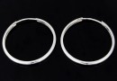 Earring findings, 925 silver, 32mm - x1pair