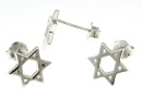 Earring findings, rhodium-plated 925 silver, butterfly earring back included, 12mm - x1pair