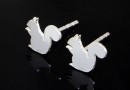 Earring findings, squirrel, 925 silver, 8.5mm - x1pair