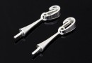 Pendant bail, 925 silver, 24mm - x1