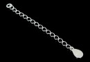 Chain, for extension, 925 silver, 60mm - x1