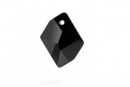 Swarovski, cosmic diamond pendant, jet, 20mm - x1