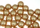 Perle Swarovski cu un orificiu, vintage gold, 4mm - x4