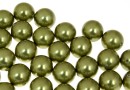 Perle Swarovski cu un orificiu, light green, 4mm - x4
