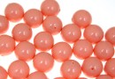 Perle Swarovski cu un orificiu, pink coral pearl, 8mm - x2
