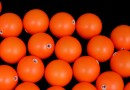 Perle Swarovski cu un orificiu, neon orange, 8mm - x2