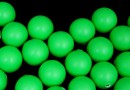 Perle Swarovski cu un orificiu, neon green, 8mm - x2