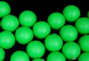 Perle Swarovski cu un orificiu, neon green, 12mm - x2