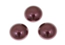 Swarovski, cabochon perla cristal, burgundy, 10mm - x2