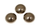 Swarovski, cabochon perla cristal, brown, 10mm - x2