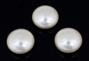 Swarovski, crystal pearl cabochon, creamrose light, 10mm - x2