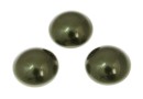 Swarovski, cabochon perla cristal, dark green, 8mm - x2
