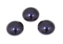 Swarovski, cabochon perla cristal, dark purple, 6mm - x2