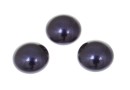 Swarovski, crystal pearl cabochon, dark purple, 6mm - x2