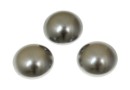Swarovski, cabochon perla cristal, grey, 6mm - x2
