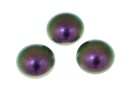 Swarovski, crystal pearl cabochon, iridescent purple, 6mm - x2