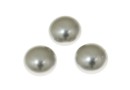 Swarovski, cabochon perla cristal, light grey, 6mm - x2