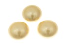 Swarovski, cabochon perla cristal, light gold, 8mm - x2