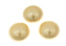 Swarovski, crystal pearl cabochon, light gold, 10mm - x2