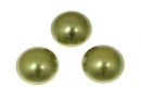 Swarovski, cabochon perla cristal, light green, 10mm - x2