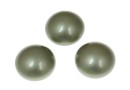 Swarovski, cabochon perla cristal, powder green, 10mm - x2