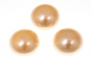 Swarovski, crystal pearl cabochon, peach, 10mm - x2